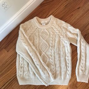 Cable knit sweater